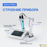 Altimax PH812 pH-метр настольный с сенсорным экраном