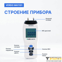 Verdo MA1101 Манометр дифференциальный, &pm;13,79 кПа/&pm;0,3%
