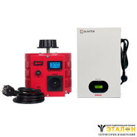 SUNTEK 2000ВА RED (8А, 0-300В) + SUNTEK QUANTUM 2000 ВА - комплект однофазного автотрансформатора ЛАТР и инверторного стабилизатора напряжения