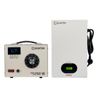 SUNTEK 2000ВА GRAY (8А, 0-300В) + SUNTEK QUANTUM 2000 ВА - комплект однофазного автотрансформатора ЛАТР и инверторного стабилизатора напряжения