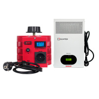 SUNTEK 1000ВА RED (4А, 0-300В) + SUNTEK QUANTUM 1000 ВА - комплект однофазного автотрансформатора ЛАТР и инверторного стабилизатора напряжения