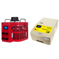 SUNTEK 5000ВА RED (20А, 0-300В) + SUNTEK ЭМ 5000 ВА - комплект однофазного автотрансформатора ЛАТР и электромеханического стабилизатора напряжения