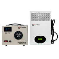 SUNTEK 1000ВА GRAY (4А, 0-300В) + SUNTEK QUANTUM 1000 ВА - комплект однофазного автотрансформатора ЛАТР и инверторного стабилизатора напряжения