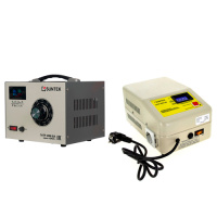 SUNTEK 2000ВА GRAY (8А, 0-300В) + SUNTEK ЭМ 2000 ВА - комплект однофазного автотрансформатора ЛАТР и электромеханического стабилизатора напряжения