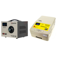 SUNTEK 3000ВА GRAY (12А, 0-300В) + SUNTEK ЭМ 5000 ВА - комплект однофазного автотрансформатора ЛАТР и электромеханического стабилизатора напряжения
