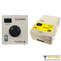 SUNTEK 5000ВА GRAY (20А, 0-300В) + SUNTEK ЭМ 5000 ВА - комплект однофазного автотрансформатора ЛАТР и электромеханического стабилизатора напряжения