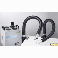 Weller (53665699N). Дымоуловитель Zero Smog 4 V Kit 2 Nozzle с вытяжной гибкой трубой (сопло)