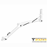 Alsident 100-5545-3-7-5. Дымоприемник 3-х секционный белый (без раструба)