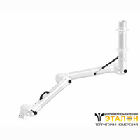 Alsident 100-4540-2-7-5. Дымоприемник 3-х секционный белый (без раструба)