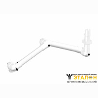 Alsident 75-6555-3-7-5. Дымоприемник 3-секционный белый потолочный (без раструба)