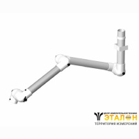 Alsident 75-6555-3-5. Дымоприемник 3-секционный белый настенный (без раструба)