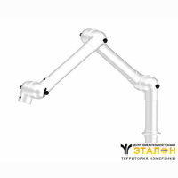 Alsident 75-5545-1-7-5. Дымоприемник 3-секционный антистатический настольный хим. стойкий (без раструба)