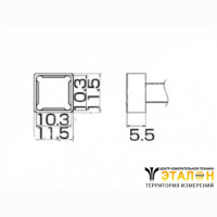T12-1202 - паяльная сменная композитная головка для станций FX-950/ FX-951/FX-952/FM-203