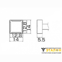 T12-1203 - паяльная сменная композитная головка для станций FX-950/ FX-951/FX-952/FM-203