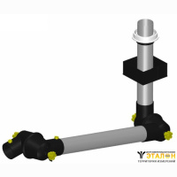 Alsident 50-47-3-6. Дымоприемник 2-секционный антистатический потолочный (без раструба)