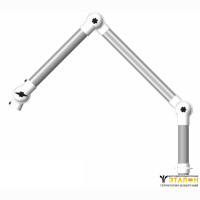 Alsident 50-4737-1-5. Дымоприемник 3-секционный белый настольный (без раструба)