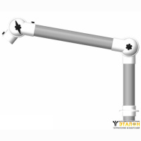 Alsident 50-57-1-5. Дымоприемник 2-секционный белый настольный (без раструба)