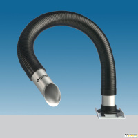 Alsident 50-1-23-6. Дымоприемник гибкий, антистатический, с металлическим раструбом-трубкой