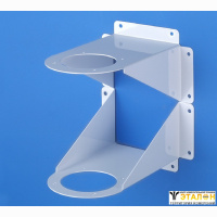 Alsident 2-10035. Крепление дымоприемника настенное 100 мм, белое