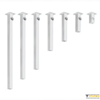 Alsident 2-500-80. Крепление дымопремника к потолку 500 мм с муфтой