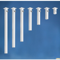 Alsident 2-500-80. Крепление дымопремника к потолку 500 мм с муфтой