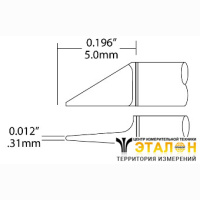 Metcal UFT-6PW3150S. Паяльное жало для CV-UFT нож 0.31 &times; 5.0 мм (комплект)