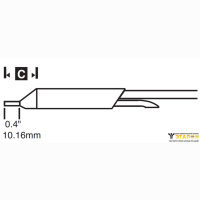 Metcal STDC-804L. Паяльное жало для MX-DS удлиненное с отверстием ⌀1.02 мм