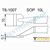 T8-1007 - паяльные сменные композитные головки для термопинцета FМ-2022