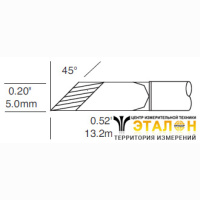 Metcal SMC-8KN0050P (замена STTC-8173PV1). Паяльное жало для СV/MX ножевидное 5.0 &times; 13.2 мм