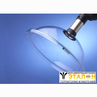 Alsident 1-5035-050. Раструб дымоприемника, полусфера прозрачная 50-385 мм, черный фланец