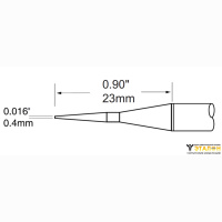 Metcal PTTC-601. Паяльное жало для MX-PTZ (комплект) конус 0.4 &times; 19 мм