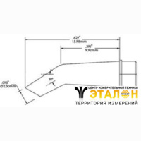 Metcal SMC-8HF3025S (замена SMTC-8183V1). Паяльное жало для СV/MX миниволна с углублением изогнутая 2.5 &times; 16.36 мм