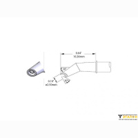 Metcal SMC-5HF3025S (замена SMTC-5183). Паяльное жало для СV/MX миниволна изогнутый 30&deg; 2.5 мм