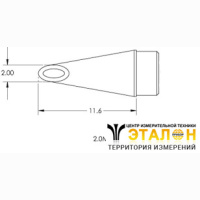 Metcal SMC-5HF0020V (замена SMTC-5185). Паяльное жало для СV/MX миниволна 2 мм