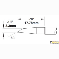 Metcal SMTC-5147. Паяльное жало для MX миниволна 3.3 &times; 17.78 мм