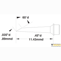 Metcal SMTC-5175. Паяльное жало для MX миниволна 0.89 &times; 11.43 мм