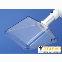 Alsident 1-502422-5. Раструб дымоприемника, короб прозрачный 50-245-220 мм, белый фланец