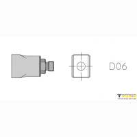 Weller D06 (T0058727782N). Насадка 13&times;10 мм прямая для термофенов HAP