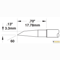 Metcal SMTC-8147. Паяльное жало для MX миниволна 3.3 &times; 17.78 мм