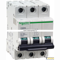 Автоматический выключатель C60N 3P 0,5A C Schneider Electric