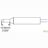 Metcal DFP-CNL4. Паяльное жало для MFR-H5 удлиненное 1.05 &times; 2.30 мм