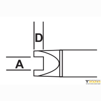 Metcal SMTC-596. Паяльное жало для MX Chip 0402 0603