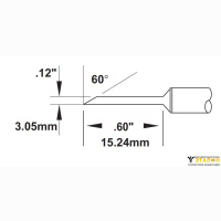 Metcal SMTC-1170. Паяльное жало для MX миниволна 3.00 &times; 15.24 мм