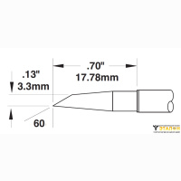 Metcal SMTC-0147. Паяльное жало для MX миниволна 3.3 &times; 17.78 мм