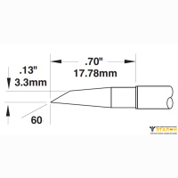 Metcal SMTC-1147. Паяльное жало для MX миниволна 3.3 &times; 17.78 мм