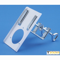 Alsident 2-5010. Струбцина для крепления дымоприемника 50мм, белая