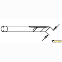 PACE 1121-0652. Жало PS 6.6 мм LL косой нож