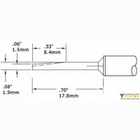 Metcal CVC-8LG1802A (замена STTC-883V1). Паяльное жало для СV/MX конус 2 мм