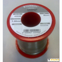 Stannol MASSIV / S-SN60PB40. Трубчатый припой 1.0 мм без флюса