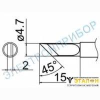 T12-K - паяльная сменная композитная головка для станций FX-950/ FX-951/FX-952/FM-203